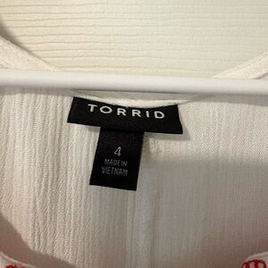 Torrid Cream Blouse